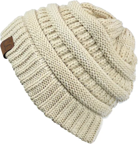 Miniatura 287 de C.C Trendy Warm Chunky Soft Stretch Cable Knit Beanie