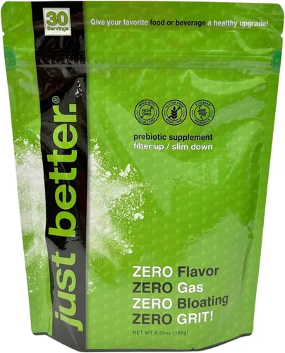 Miniatura 4 de just better. Suplemento de fibra prebiótica para un intestino sano Fibra en polvo con cero grano cero sabor y sin hinchazón ni gas Siéntete