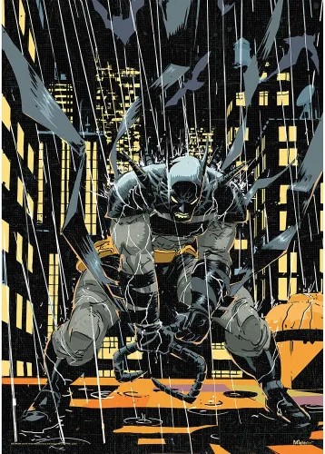 Miniatura 25 de MIGHTYPRINT DC Comics - Batman - Batman - Sunset City - Arte de pared duradero de 17 x 24 pulgadas, no hecho de papel, coleccionable con licencia