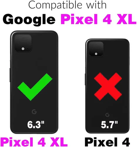 Miniatura 2 de Asuwish Funda para teléfono para Google Pixel 4 XL, híbrida, resistente, a prueba de golpes, a prueba de caídas, cuerpo completo, resistente, móvil