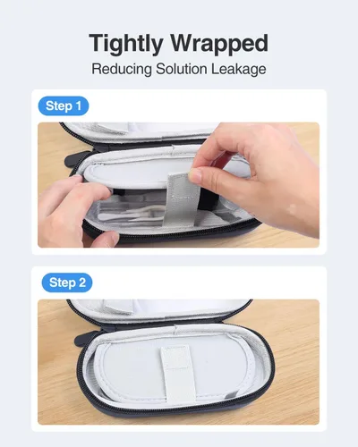 Miniatura 6 de Luxtude Estuche para Lentes de Contacto, Lindo Estuche para Gafas y Lentes de Contacto 2 en 1, Espejo Incorporado y Pinza y Botella de Solución
