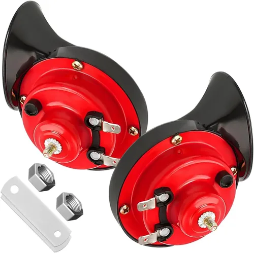 Miniatura 10 de Yourkar - Bocina de coche fuerte, 12V impermeable, bocina eléctrica de caracol de 303DB, tono alto, reemplaza para coches, SUV, camiones