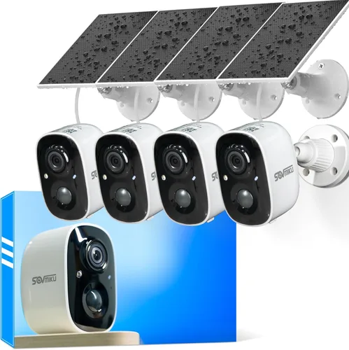 Miniatura 13 de SOVMIKU CG6 Mejor cámara de seguridad solar inalámbrica para exteriores, cámara alimentada por batería, fácil de configurar, detección de movimiento