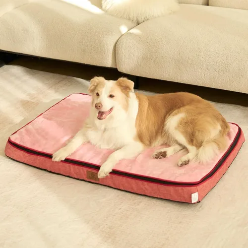 Miniatura 12 de LIORCE Cama grande para perros de espuma viscoelástica, camas ortopédicas de 4 pulgadas de grosor para perros grandes, cama impermeable para perros