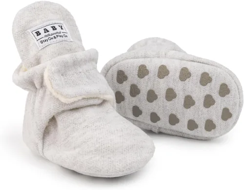 Miniatura 120 de Sawimlgy - Botines de algodón antideslizantes para recién nacido, con agarre, para cuna o para el invierno