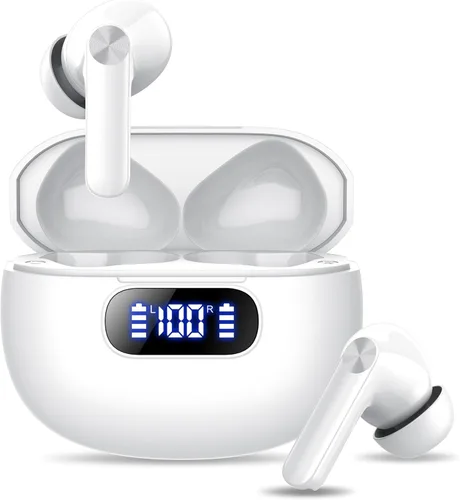Miniatura 9 de Wekily Auriculares inalámbricos, auriculares Bluetooth 5.3 con pantalla de alimentación LED, auriculares inalámbricos 2025, estéreo de alta
