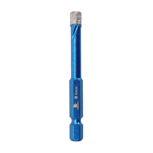 Broca de diamante de 0.236 in (1/4 de pulgada) para azulejos de porcelana, cerámica, piedra, granito, mármol, vástago hexagonal, juego de brocas en