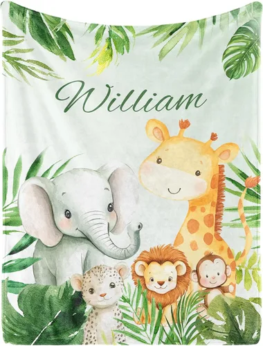 Miniatura 18 de Manta de bebé personalizada con nombre, manta de nombre personalizado para niños, mantas de franela suave en Pascua, regalos personalizados de bebé