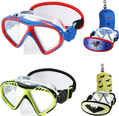 Miniatura 8 de Gafas de natación para niños pequeños, correa de tela, gafas de natación para niños de 3 a 6 años Bate