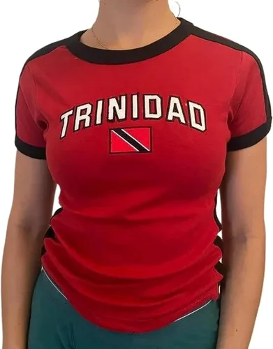 Miniatura 13 de Colombia Baby Tee Verano Crop Tops Y2k Ropa México Jersey 90s Graphic Tee 2000s Salir