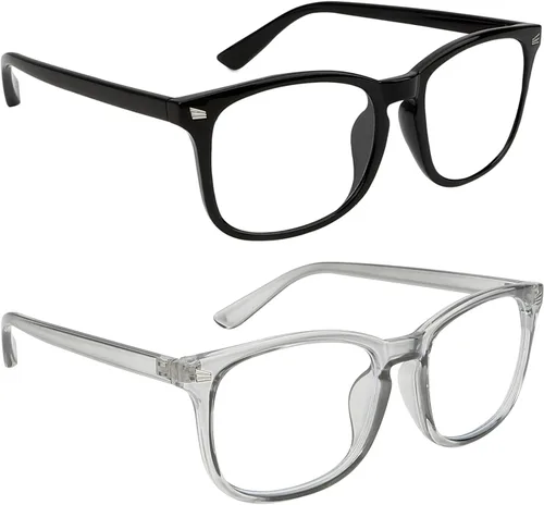 Miniatura 10 de Gafas de luz azul para mujer, lentes de bloqueo de luz azul para hombre, gafas de luz azul para niñas, juegos de computadora Transparencia