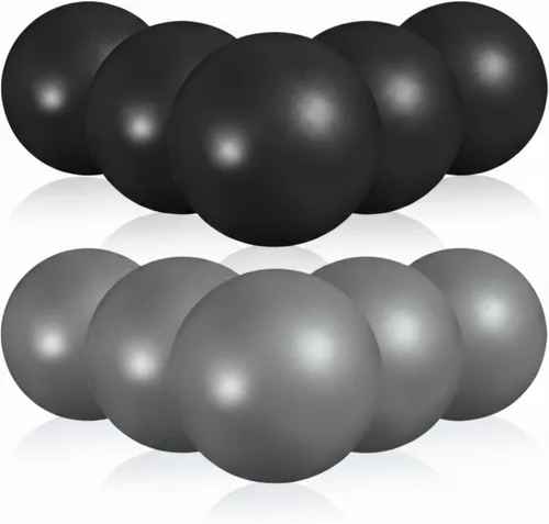 Miniatura 19 de Aoriher 10 pelotas pequeñas de pilates, de 9 pulgadas, mini pelotas de yoga antiestallidos y antideslizantes para estabilidad, fitness, terapia