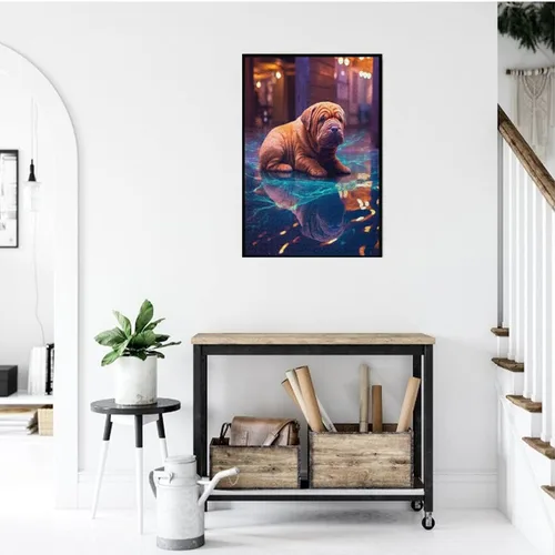 Miniatura 8 de Shar Pei - Rompecabezas de madera de perro de 1000 piezas, sorpresa para la decoración del hogar, rompecabezas artístico, regalo único de cumpleaños