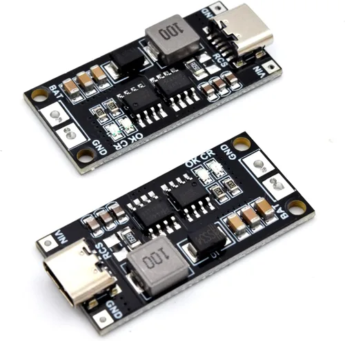 Miniatura 4 de Adeept Tipo-C USB-C 2S 2A 18650 21700 3.7V Módulo de carga de batería de litio Placa de carga Step-Up Boost Li-Po polímero USB C a 8.4V