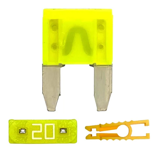 Miniatura 12 de 20 piezas de fusible de cuchilla mini de 10A y 1 extractor de fusibles ATC/ATO 32V 10Amp de reacción rápida para automóvil, camioneta, SUV