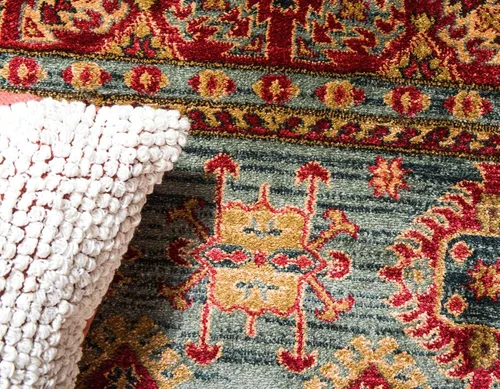 Miniatura 5 de Unique Loom Sahand Collection - Alfombra de área, Alexander (rectangular, 2 pies 2 pulgadas x 3 pies 1 pulgada, azul claro/marrón claro)