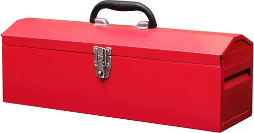BIG RED TB101 Torin Caja de herramientas portátil de acero estilo techo de cadera de 19 pulgadas con cierre de pestillo de metal y bandeja de