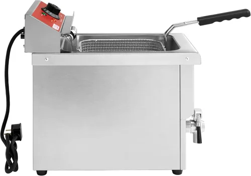Miniatura 3 de Kratos Freidora eléctrica comercial para encimera Freidora de un solo tanque de capacidad de 15 libras Con cesta de freír Certificado ETL