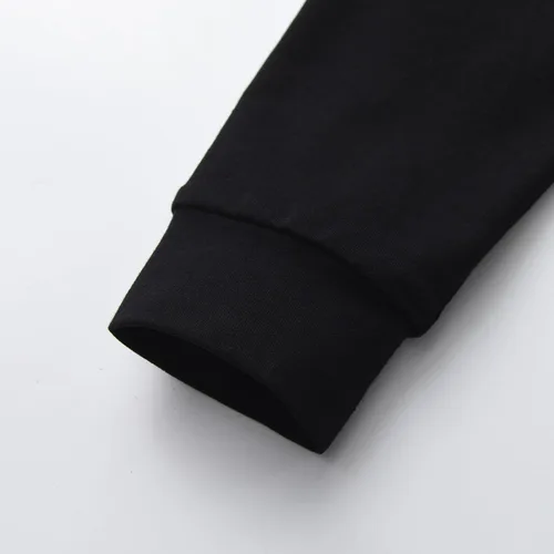 Miniatura 7 de Conjunto de sudadera con capucha de manga larga a rayas para bebés y niños pequeños