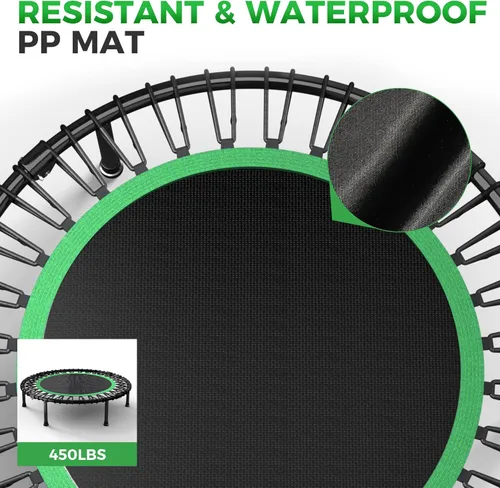 Miniatura 4 de 40"/48" Rebounder Trampoline for Adults with Bungee Cords, Exercise Rebounder for Adults Indoor/Outdoor Workout, Max Load 450/550 LBS