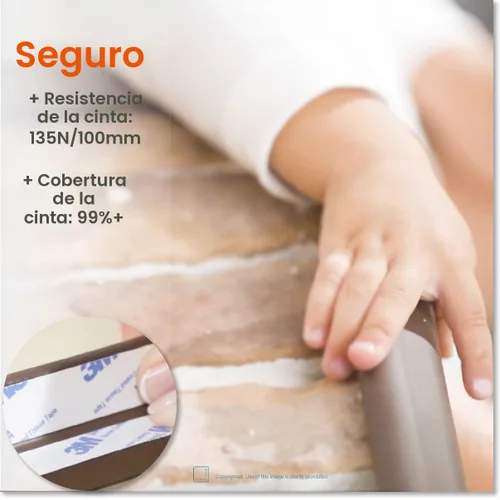 Miniatura 4 de Roving Cove "borde y Esquina Cojín de seguridad pre-taped esquinas; Premium childproofing Edge Corner Guardia – Niño seguridad seguridad en el hogar