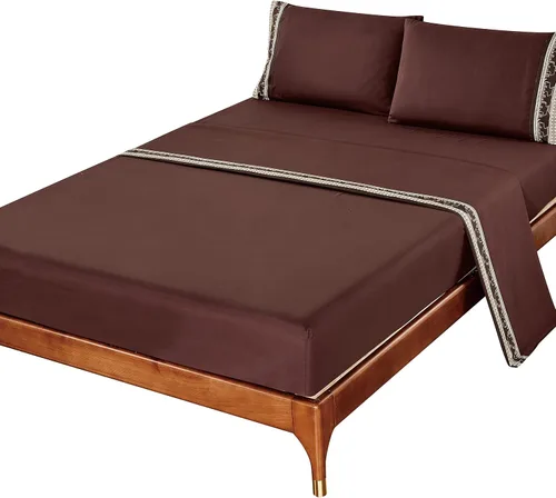 Miniatura 2 de Sheets & Beyond Juego de sábanas de 3 piezas de microfibra táctil de algodón súper suave con estampado de cabina (tamaño individual, oso)
