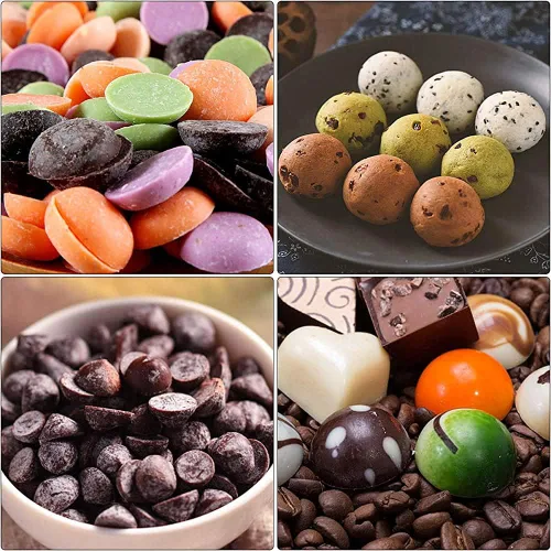 Miniatura 3 de 468-Cavity - Molde redondo de silicona, molde de gotas de chocolate, tapete para hornear, molde para golosinas para perros, moldes de caramelo