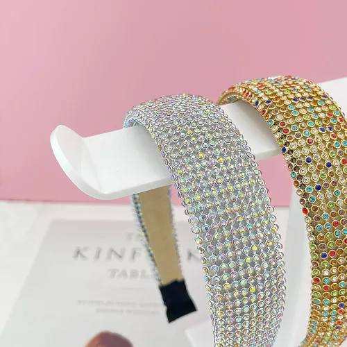 Miniatura 4 de Soporte para diadema, soporte organizador de diadema acrílica, almacenamiento de accesorios para el cabello (2 niveles y 2 paneles)
