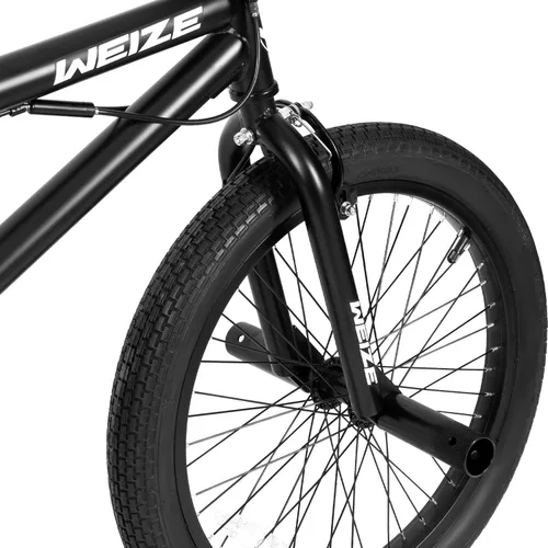 Miniatura 4 de WEIZE Freestyle BMX Bike, 20 inch Trick Bicycle for Kids, Hi-Ten Steel Frame, 360 Degree Rotor Freestyle, 4 Pegs Single Speed Teen Bike for Boys