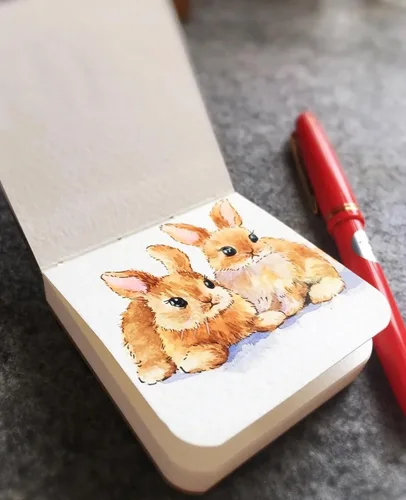 Miniatura 6 de Cuaderno de dibujo de acuarela portátil, papel de acuarela de grano fino de 10.58 ozm, cuaderno de dibujo de viaje, cuaderno de bocetos