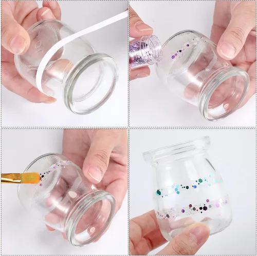 Miniatura 5 de Chuangdi 8 rollos de cintas de doble cara para artes, fotografía de manualidades, álbumes de recortes, envoltura de regalos, cinta adhesiva