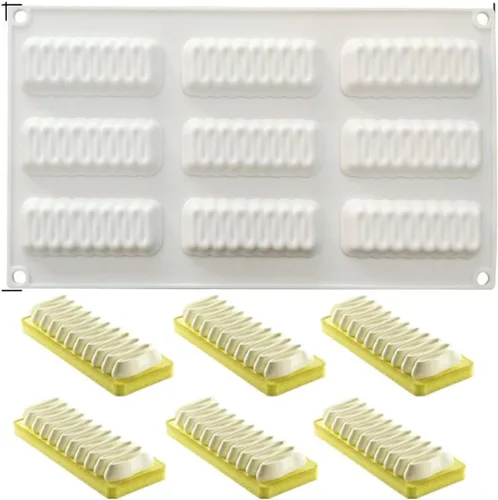 Miniatura 10 de Molde de silicona para hornear pasteles, moldes de jabón, moldes de silicona en forma de flor para molde de postre francés casero para pastelería
