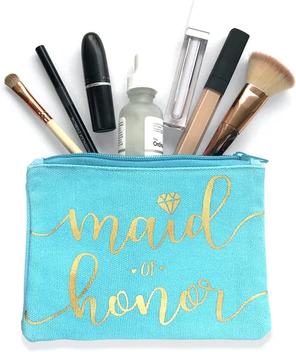 Miniatura 5 de Bride Tribe - Bolsas de maquillaje para despedida de soltera, despedida de soltera, boda, bolsa de artículos de tocador, kit de supervivencia