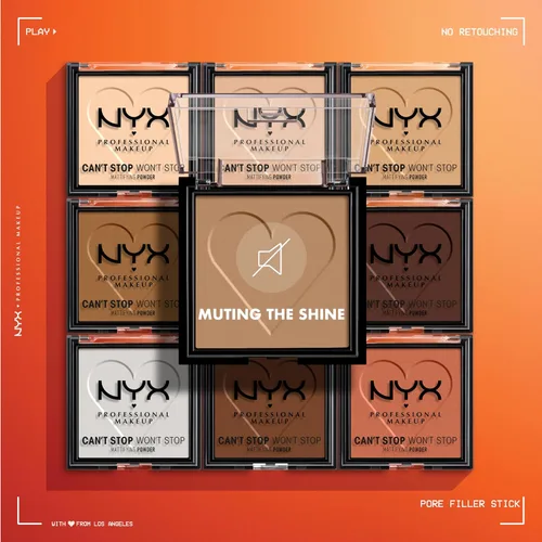 Miniatura 4 de NYX Professional Makeup Can't Stop Won't Stop - Polvo compacto matificante (claro)