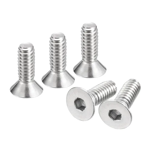Miniatura 11 de uxcell 5/16-18x1-1/2 Tornillos de cabeza avellanada plana, 5 tornillos de cabeza plana de acero inoxidable 304, rosca completa, pernos avellanados