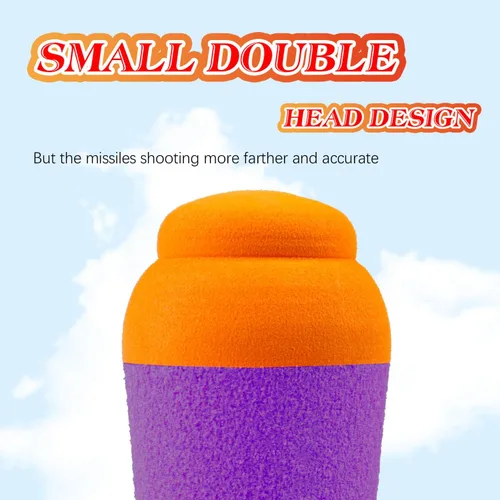 Miniatura 4 de Aevdor Mega recarga de misiles para Nerf N-Strike Elite Series, 12 paquetes, balas de espuma compatibles con cohetes para pistola Nerf Blaster