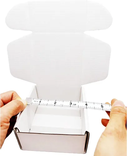 Miniatura 3 de Caja Blanca Pequeña 4 x 4 x 2 Pulgadas Paquete de 50 Cajas Reciclables de Cartón Corrugado para Envío de Regalos Almacenamiento Embalaje Empresarial