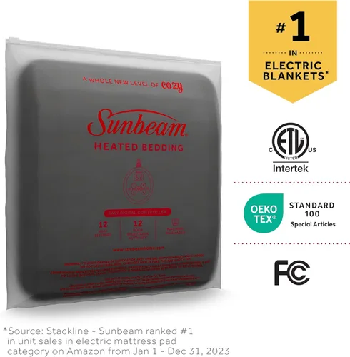 Miniatura 9 de Sunbeam Royal Posh Night Fog Manta Calefactada - King Niebla nocturna