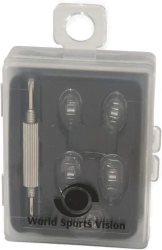 Kit de reparación de lentes para atornillar almohadillas nasales para marcos de gafas, anteojos con cabeza plana/destornillador Phillips, 6