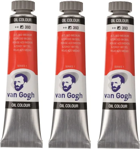 Miniatura 7 de Tarens T0204-313-3 Van Gogh Azorred Deep Oil Paint, Set of 3, 0.7 fl oz (20 ml)