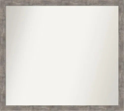 Miniatura 44 de Amanti Art Silver Bathroom Mirror for Over Sink, 24x49 Custom Made Marred Pewter Rectangle Vanity Mirror, Oversize Casual Wood Frame, Hangs Estaño