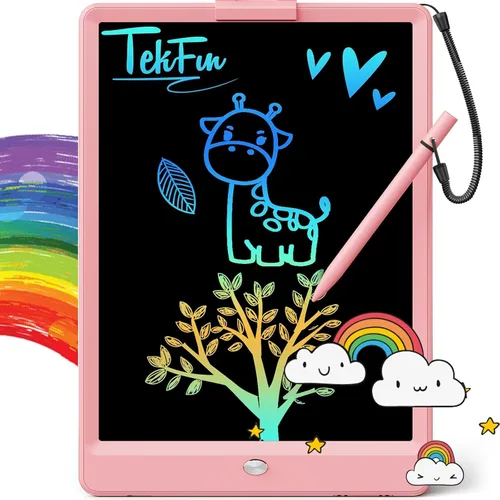 Miniatura 21 de TEKFUN: Tablero de garabatos LCD de 8.5 pulgadas, tabla de dibujo para niños, tableta de escritura, tablero de dibujo mágico, tablero de garabatos