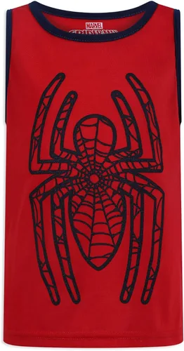 Miniatura 2 de Marvel Spider-Man - Conjunto de camiseta sin mangas y pantalones cortos para niños pequeños - Azul marinorojo