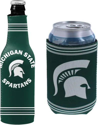 Miniatura 10 de College Team Color Logo Can & Bottle Holder Insulator Beverage Cooler Set