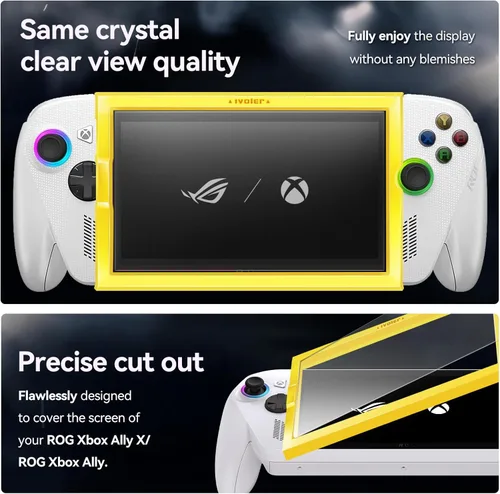 Miniatura 3 de ivoler Paquete de 3 protectores de pantalla grabados antirreflejos para ASUS ROG Xbox Ally/ROG Xbox Ally X Handheld 2025, vidrio templado