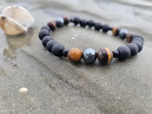 Miniatura 13 de Karelia Creations Pulsera de protección de shungite para niños, idea de graduación 100% auténtica, se adapta a la mayoría de los adolescentes