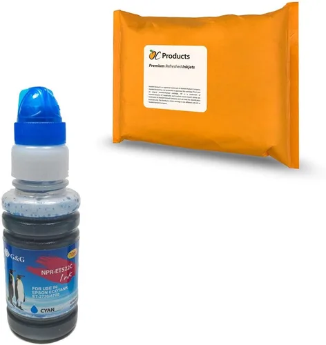 Miniatura 2 de Reemplazo de tinta compatible para Epson 522 para EcoTank ET-2720 ET-4700 (amarillo)