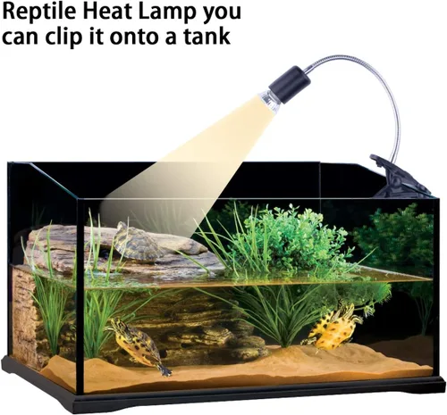 Miniatura 8 de Lámpara de calor negra para reptiles, bombilla UVB, lámpara de reptil UVB, luz de reptil UVA UVB, lámpara de calefacción de tortuga acuática