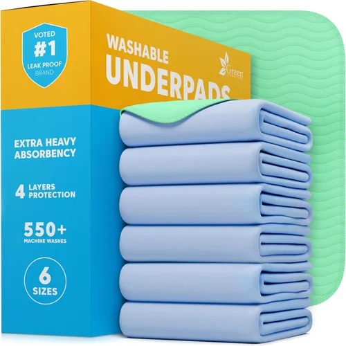 Miniatura 11 de GREEN LIFESTYLE Almohadillas absorbentes lavables – Almohadillas impermeables reutilizables para niños, personas mayores y adultos – Ideal