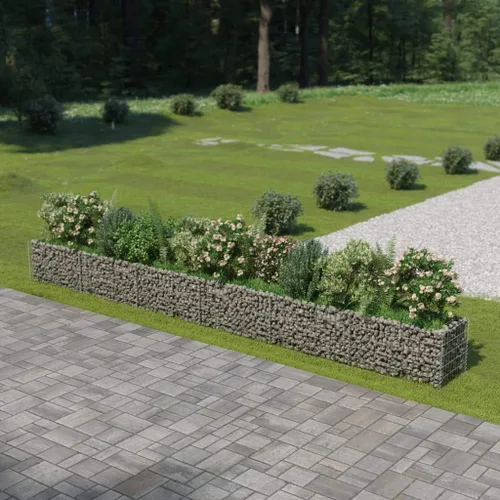 Miniatura 21 de Gabion cama elevada, cestas de gaviones, camas de jardín galvanizadas, gaviones, pared de gaviones, alta capacidad de carga, acero galvanizado 35.4